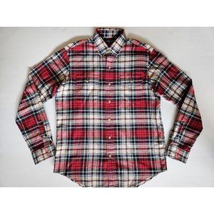 Polo Ralph Lauren Men's Button Front Long Sleeves Plaid Shirt Size M